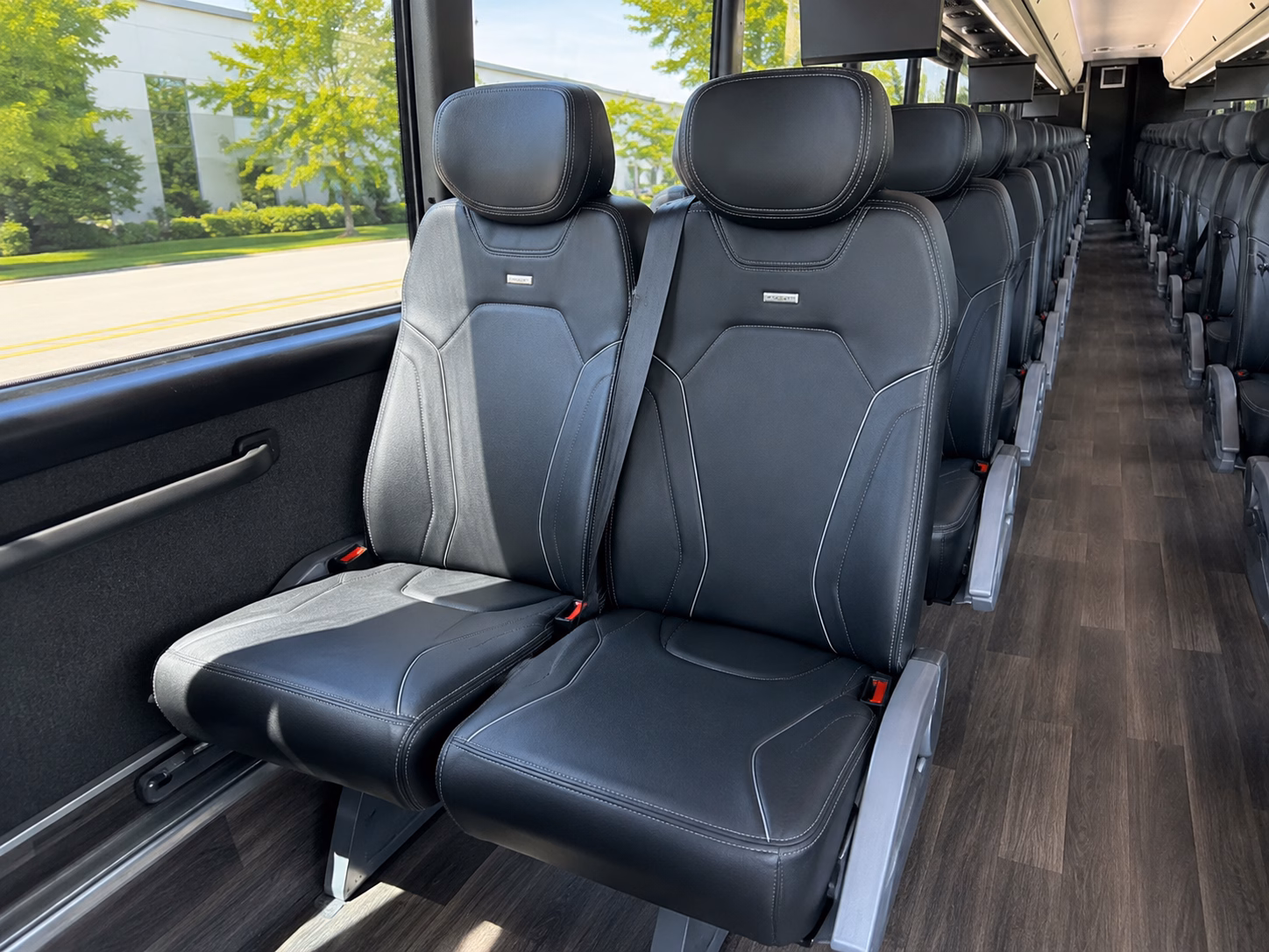 chesapeake charter bus services interior